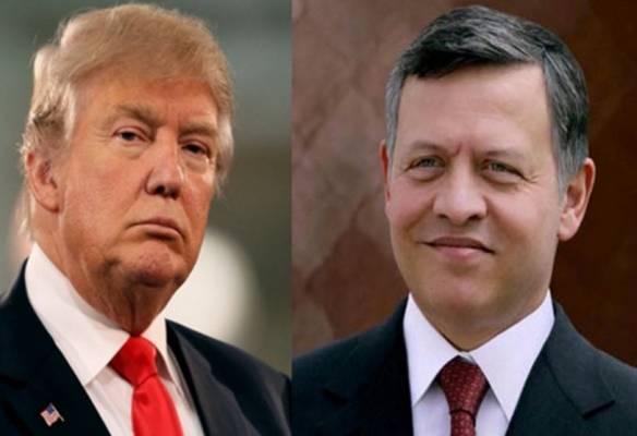 الملك عبد الله الثاني يلتقي ترامب في 5 أبريل