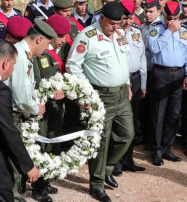 دفن رفات ثلاثة شهداء من الجيش العربي نقلوا من القدس