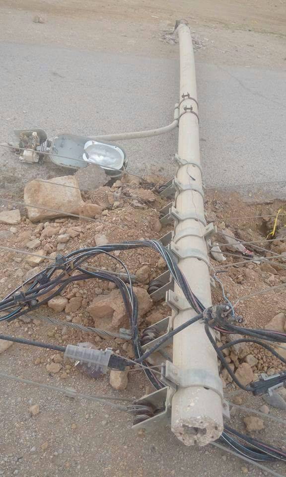 انقطاع الكهرباء عن مناطق في الجنوب بسبب العاصفة الرملية ..صور