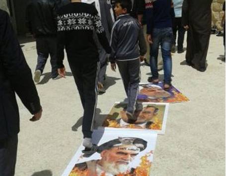 حزب المالكي يحتج على حرق صورته في المفرق