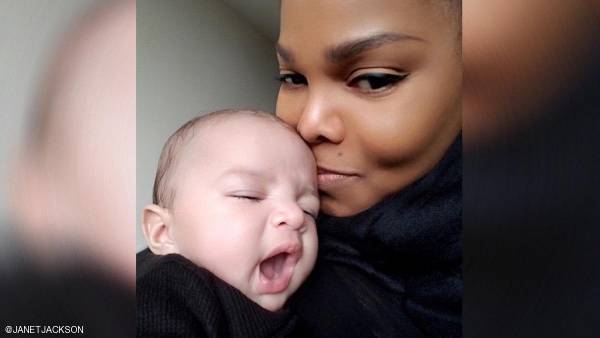 أول صورة لعيسى.. طفل جانيت جاكسون من طليقها القطري