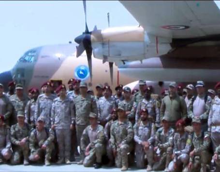 مناورات بحرية سعودية أردنية