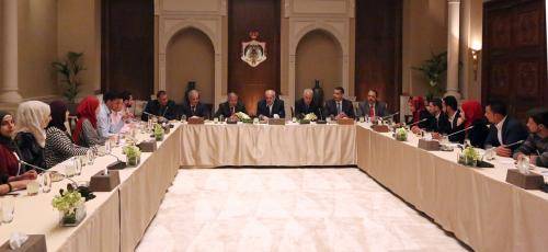 الطراونة يستعرض مسيرة الاصلاح مع طلبة اليرموك