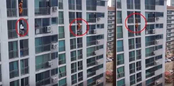 عملية إنقاذ بارعة لفتاة حاولت الانتحار (فيديو)