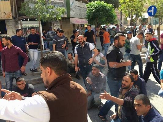اعتقالات في صفوف عمال بلدية جرش المحتجين