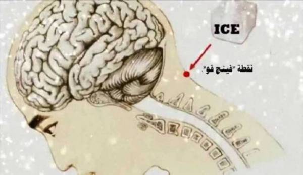 هذا ما سيحدث لك إذا وضعت مكعب الثلج على هذه النقطة من رأسك