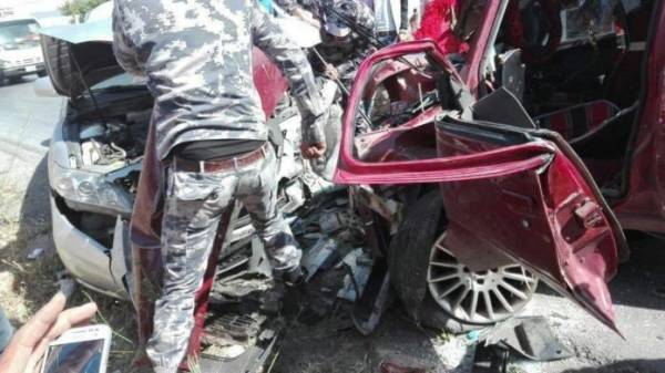 وفاة و3 اصابات في حادث سير مروع بجرش (صور)
