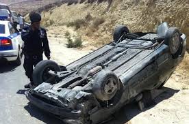 (4) إصابات اثر حادث تدهور بمنطقة القطرانة في الكرك