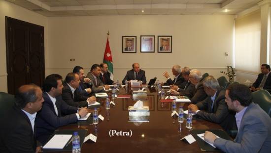 الملقي يلتقي رئيس واعضاء الجمعية الاردنية لمصدري ومنتجي الخضار والفواكه