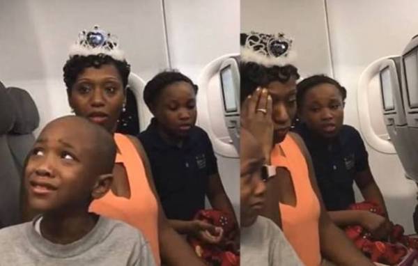 بالفيديو.. طرد أسرة من رحلة أميركية لسبب تافه