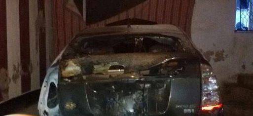 احراق سيارة بالصريح