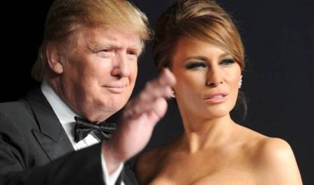ترامب يلوي اصبع زوجته ويتجاهلها (فيديو)
