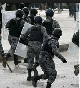 شغب في الكرك والامن يتدخل