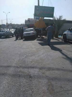 (بالصور ) حادث دهس ناتج عن السرعه