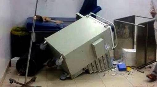 تعرض قسم العناية المركزة في مستشفى الزرقاء للتكسير