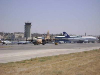 اندلاع حريق على أحد مداخل مطار ماركا العسكري