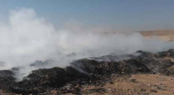 إخماد حريق استمر لساعات بمكب نفايات طبية وخطيرة في الكرك