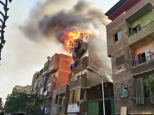 حريق شقة فندقية يلتهم طفلتين عراقيتين في وسط البلد