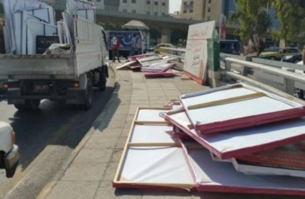 الامانة تزيل 400 مخالفة دعائية