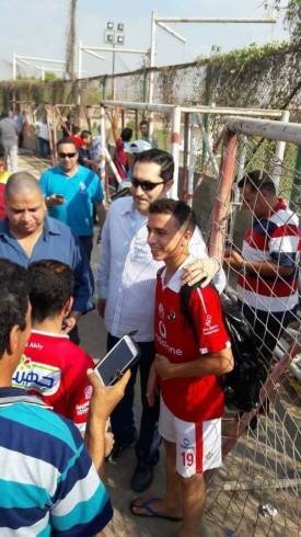 بالصور حفيد الرئيس الأسبق مبارك ينضم للنادي الأهلي