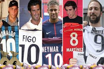 أشهر 10 نجوم دفعوا الشروط الجزائية لترك أنديتهم والانتقال لأندية أخرى