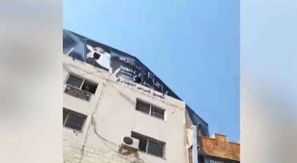 بالفيديو شاب يهدد بالانتحار بجبل الحسين بسبب ...؟؟