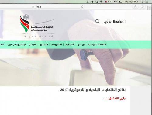 موقع الهيئة يفشل في تحمل نتائج الانتخابات