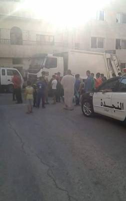 وفاة مواطن ثمانيني من الجنسيه السوريه اثر دهسه من قبل ضاغطه تابعه لبلدية الزرقاء