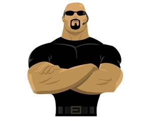 شرطي أردني يُسقط حقه عن بودي جارد مصري