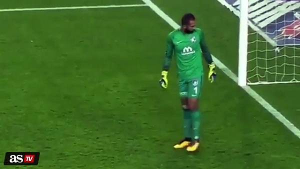 فيديو: شغب الجماهير يتسبب بإصابة حارس تركيا برأسه!