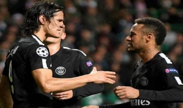 عراك بالأيدي بين نيمار وكافاني