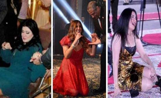 أقوى سقطات لأشهر الفنانات على المسرح ...فيديو