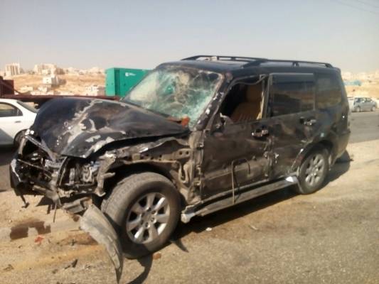 ٣ إصابات بحادث على الحزام الدائري.. صور