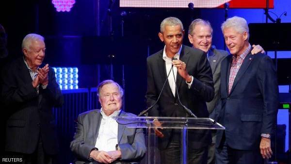 5 رؤساء أميركيين في حفلة موسيقية