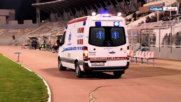 وفاة أحد كبار مشجعي نادي الوحدات أثناء متابعته المباراة  ...صور