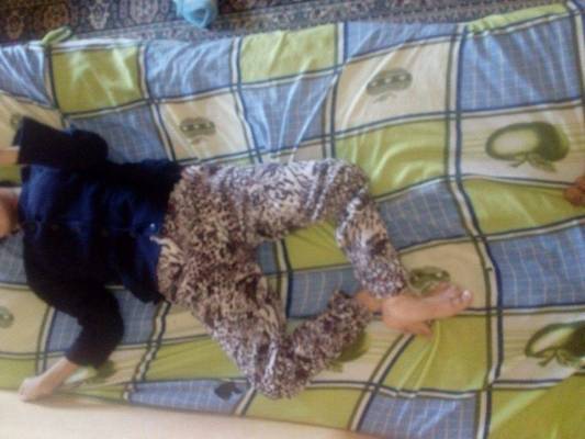 أمام جلالته ..أريج لا تسرّ عدو ولا صديق ووالدها :نناشدكم  صورمؤلمة