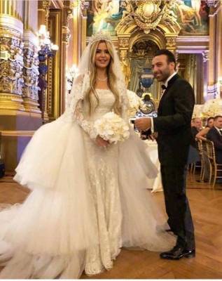 زفاف حفيدة عبد الحليم خدّام من رجل الأعمال اللبناني  فيديو وصور