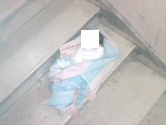 العثور على رضيع في القويسمة