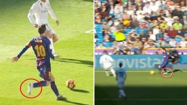 بالفيديو.. ميسي بدون حذاء يهدي فيدال أول أهدافه بالكلاسيكو
