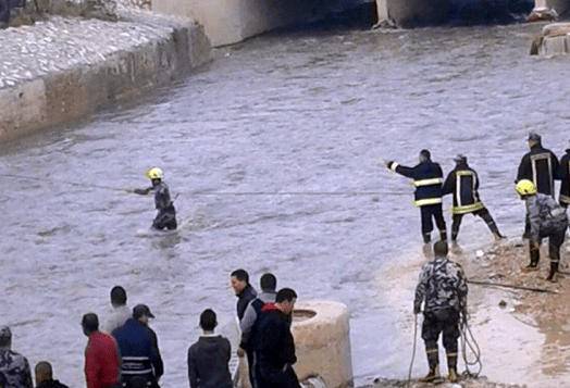 العثور على جثة غريق سيل الزرقاء