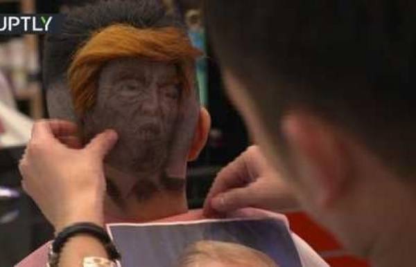 آخر صرعات الموضة.. تسريحة شعر على شكل صورة بوتين أو ترامب