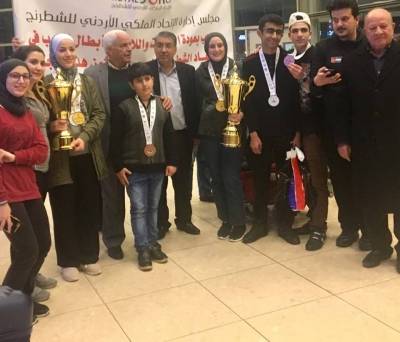 استقبال حافل لابطال الاولمبياد العربية للشطرنج