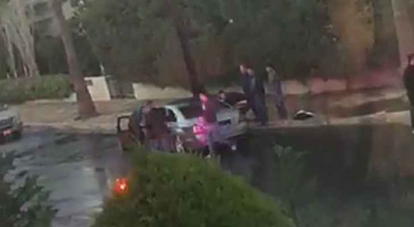 بالفيديو.. احتراق مركبة في منطقة الرابية بعمّان