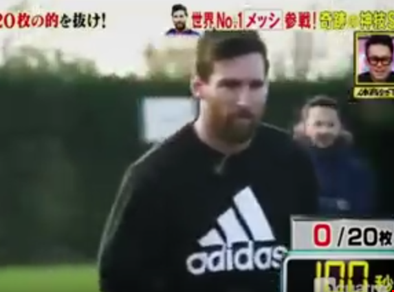 بالفيديو: ميسي يكسب تحدي الـ 100 ثانية