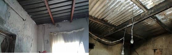 نداء الى اهل الخير ..من يرفع سقف الزينكو عن رأس عائلة ام يزن في البقعة