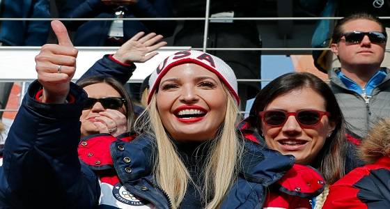 إيفانكا ترامب تلتقط “سيلفي” في نهائيات أولمبياد كوريا الجنوبية  شاهد الصور