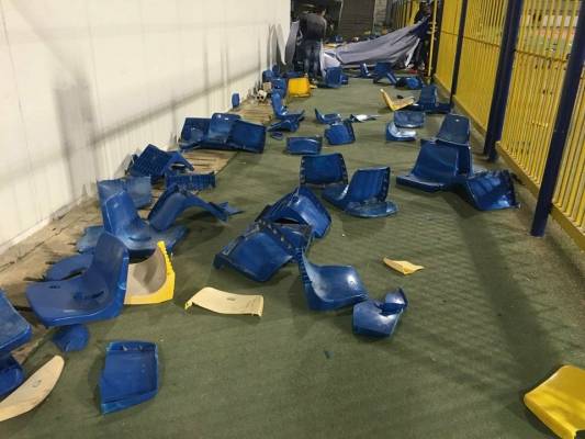 20 ألف دينار قيمة أضرار شغب مباراة الرمثا وشباب الأردن