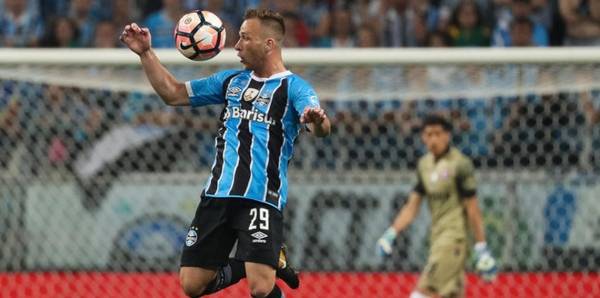 هدف رائع للاعب برشلونة القادم أرثور ميلو مع غريميو البرازيلي (فيديو)