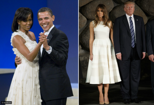 10 صور تكشف فرق شاسع في تعامل دونالد ترامب وباراك أوباما مع زوجتيهما!