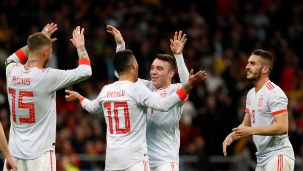 اسبانيا تسحق الارجنتين بستة أهداف وايسكو يسجل ثلاثية